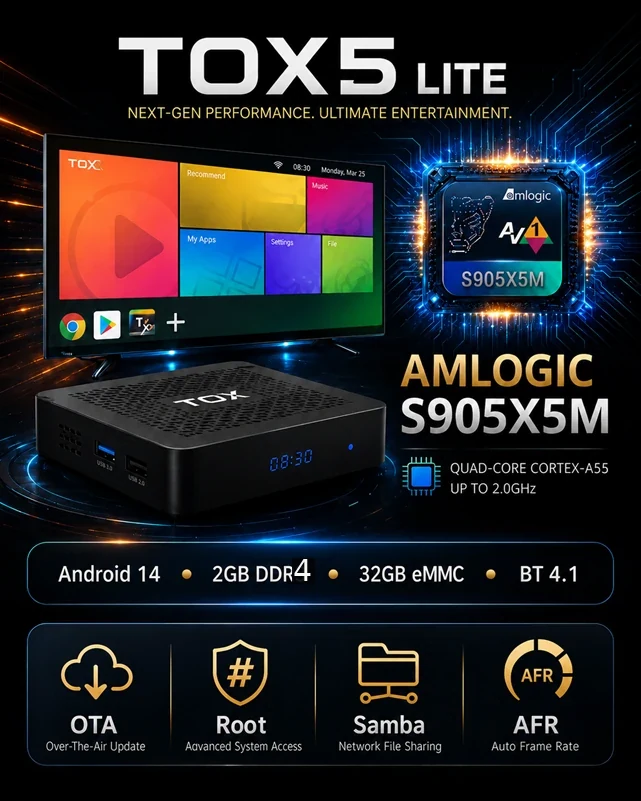 TOX Media Players – Android TV Boxes for Home, IPTV and Digital
